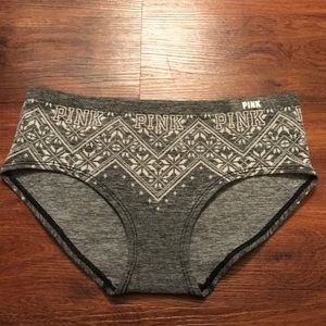 PINK Gray Bikini Undie